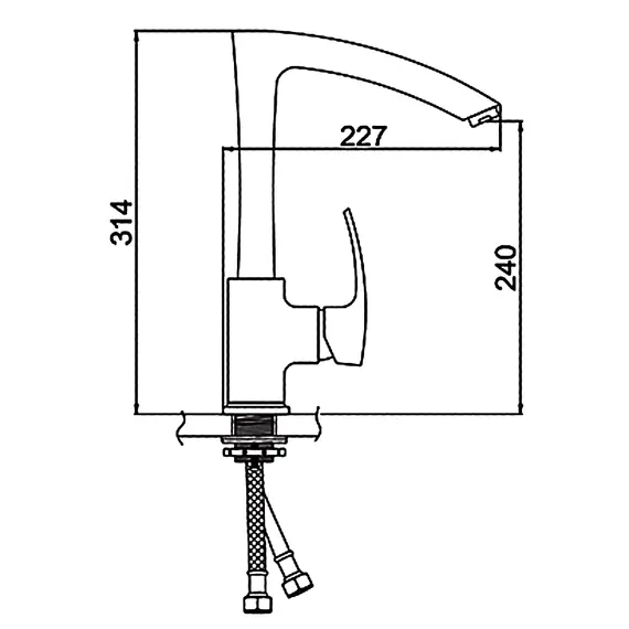 Смеситель для кухни Gerhans K14 K14014H бежевый, изображение 2
