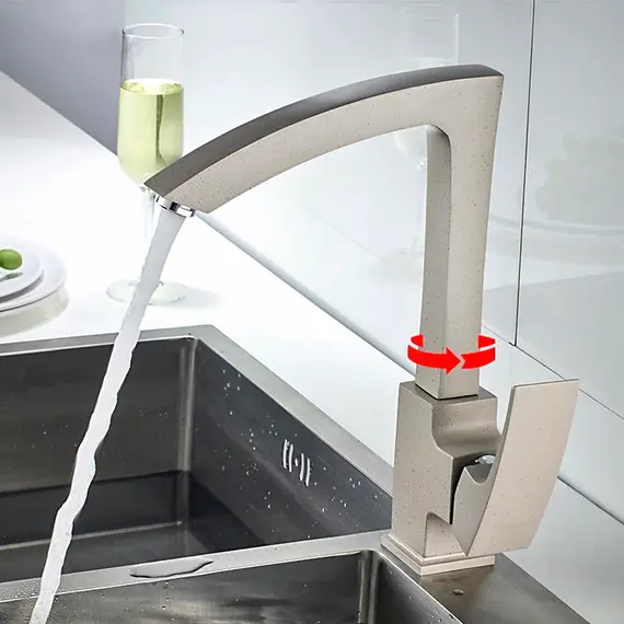 Смеситель для кухни Gerhans K14 K14014H бежевый, изображение 5