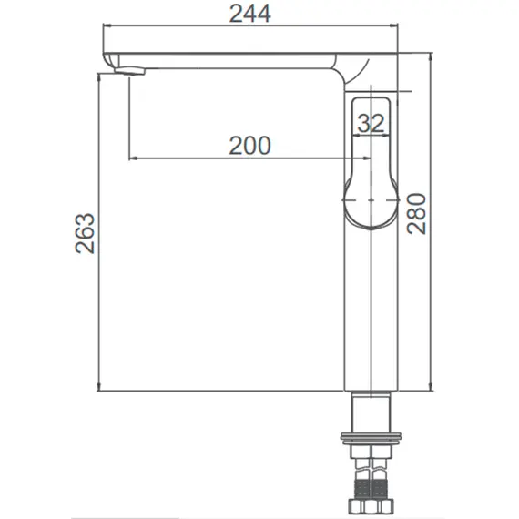 Смеситель для кухни Gerhans K15W K14015W белый/хром, Основной цвет: Белый, изображение 2