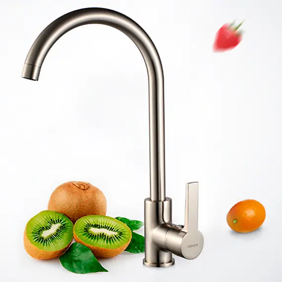 Смеситель для кухни Gerhans R K14084A суперсталь, изображение 11