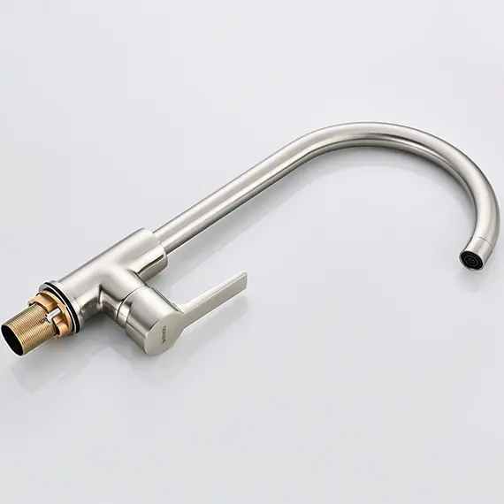 Смеситель для кухни Gerhans R K14084A суперсталь, изображение 5