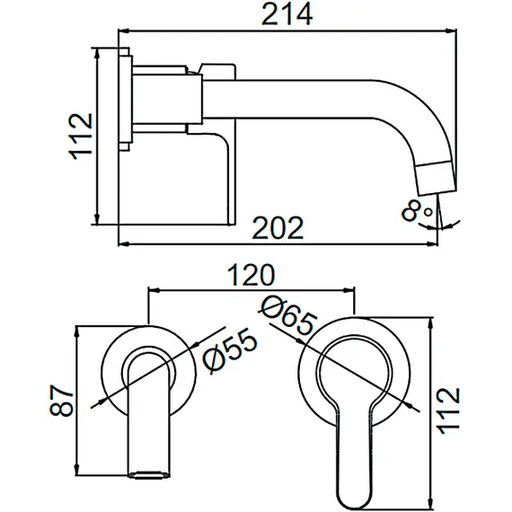 Смеситель для раковины Ledeme L1003-1 хром, изображение 2