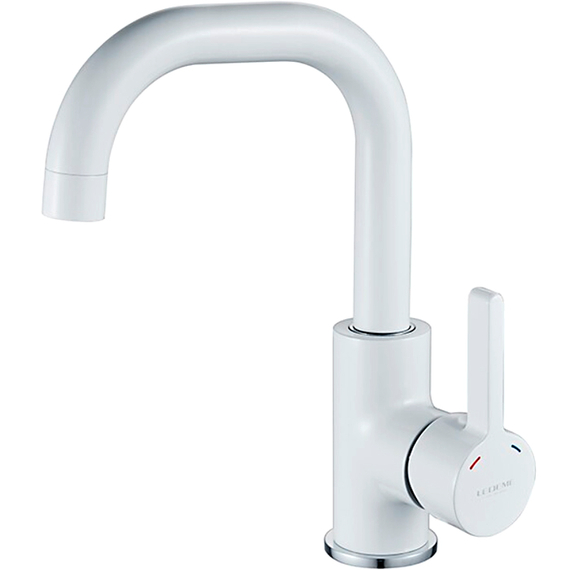 Смеситель для раковины Ledeme L1099W белый