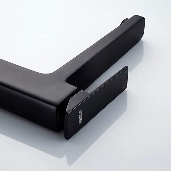 Смеситель для раковины Ledeme L1178B черный, Основной цвет: Черный, изображение 6