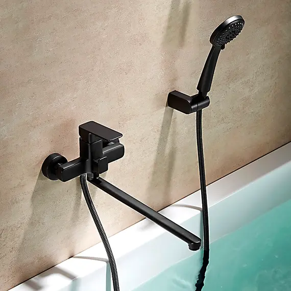 Смеситель для ванны Ledeme L2280B черный, изображение 12