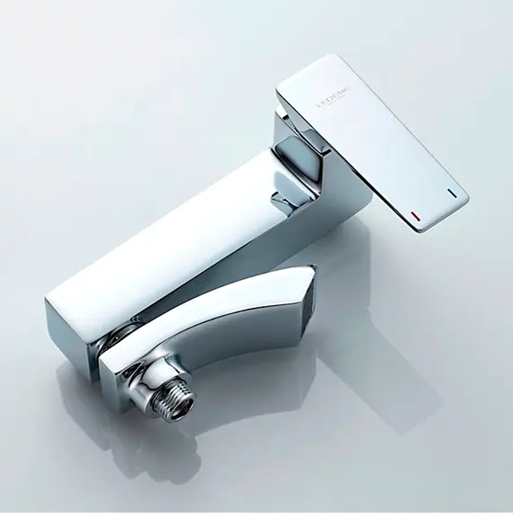 Смеситель для ванны Ledeme R L3178 хром с коротким поворотным изливом, изображение 3