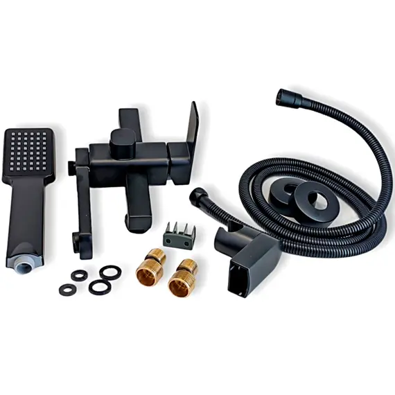 Смеситель для ванны Ledeme L3233B черный, изображение 6