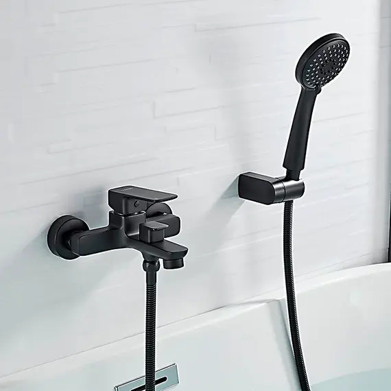 Смеситель для ванны Ledeme L3280B черный, изображение 12