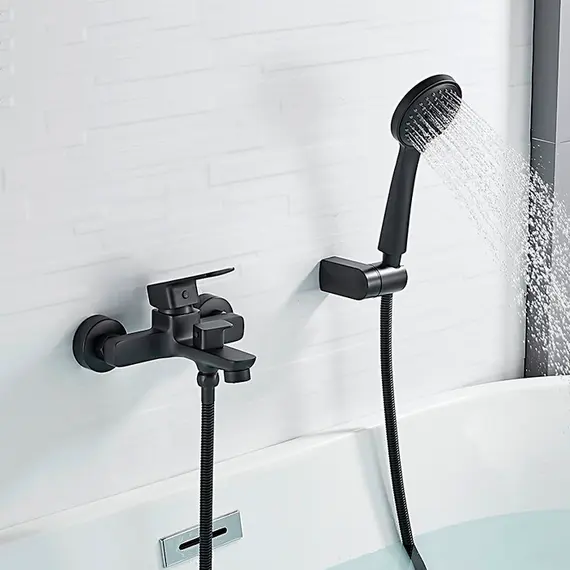 Смеситель для ванны Ledeme L3280B черный, изображение 13