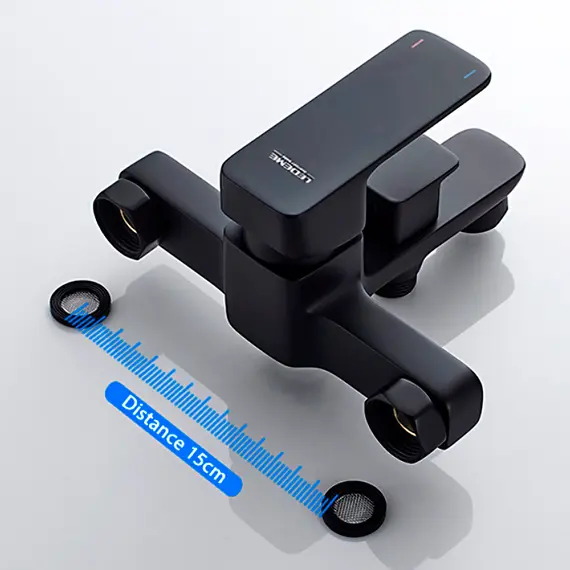 Смеситель для ванны Ledeme L3280B черный, изображение 5