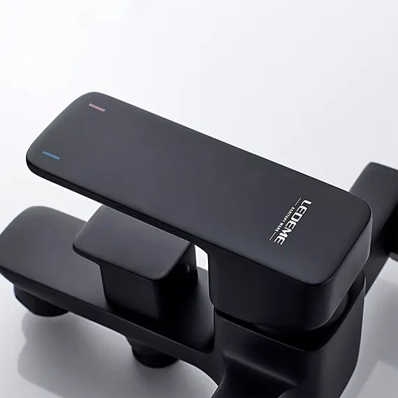 Смеситель для ванны Ledeme L3280B черный, изображение 6