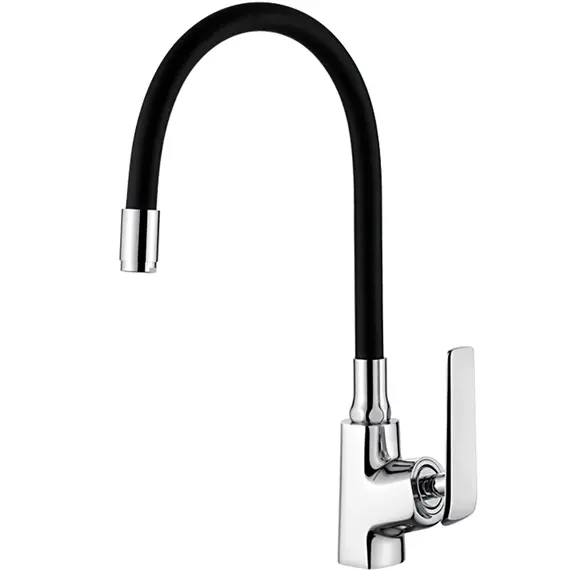 Смеситель для кухни с гибким изливом Ledeme L4074-2 черный