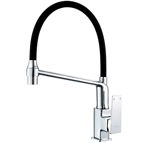 Смеситель для кухни с гибким изливом Ledeme L4078-2 черный
