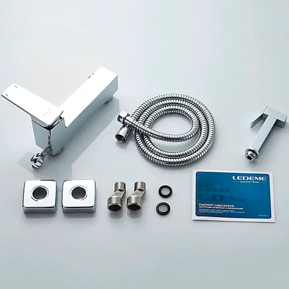 Смеситель с гигиеническим душем Ledeme L5278, изображение 8