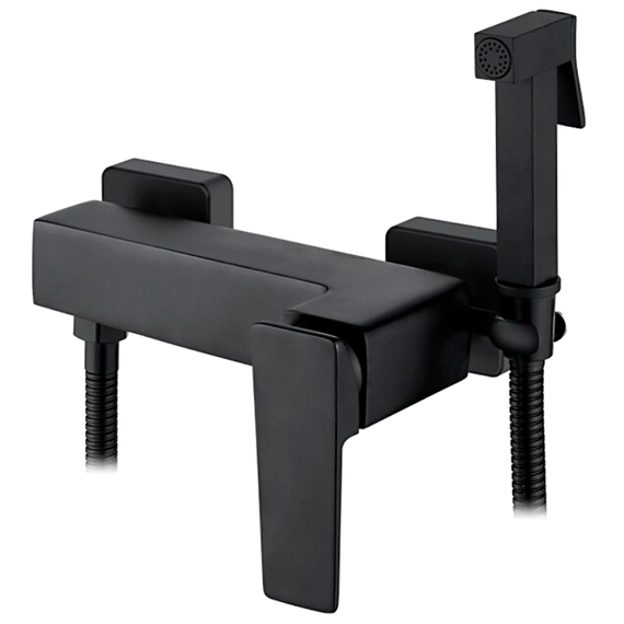 Смеситель с гигиеническим душем Ledeme L5278B черный