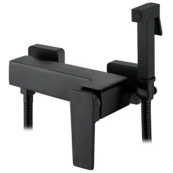 Смеситель с гигиеническим душем Ledeme L5278B черный