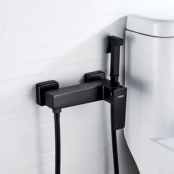 Смеситель с гигиеническим душем Ledeme L5278B черный, изображение 10