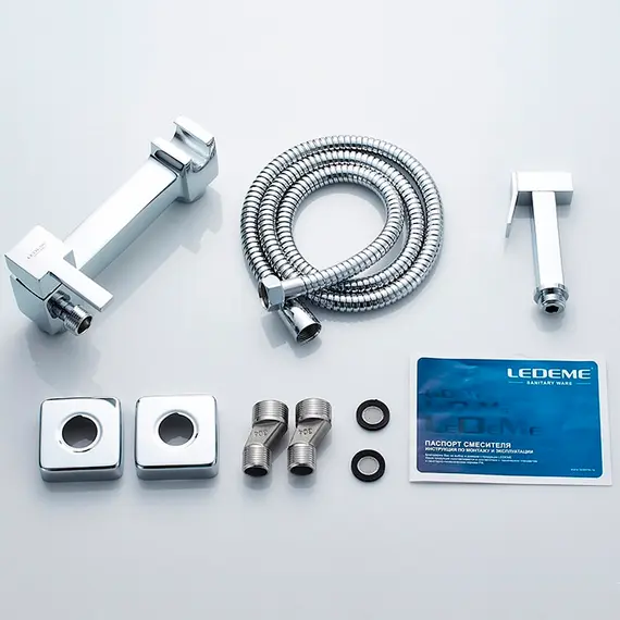Смеситель с гигиеническим душем Ledeme L5398-7, изображение 8