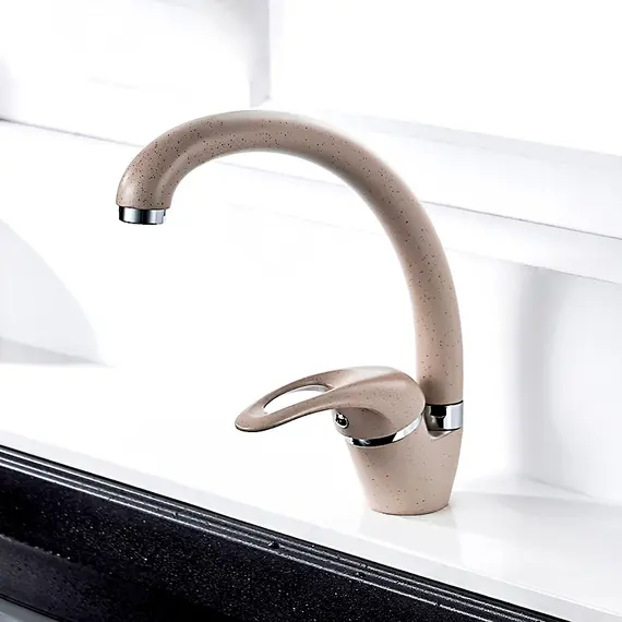 Смеситель для кухни Ledeme L5902M бежевый, изображение 8