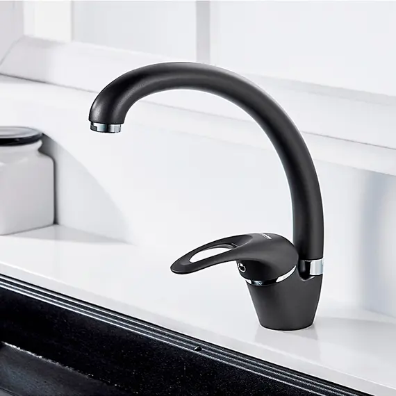 Смеситель для кухни Ledeme L5902U графит, изображение 6