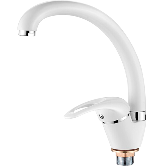 Смеситель для кухни Ledeme L5902W белый