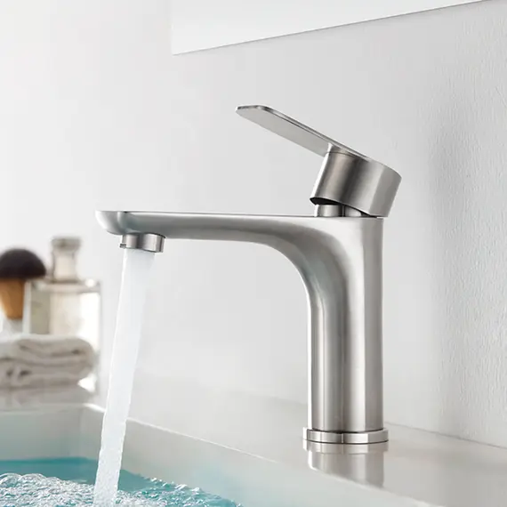 Смеситель для раковины Ledeme L71018 нержавеющая сталь, изображение 3