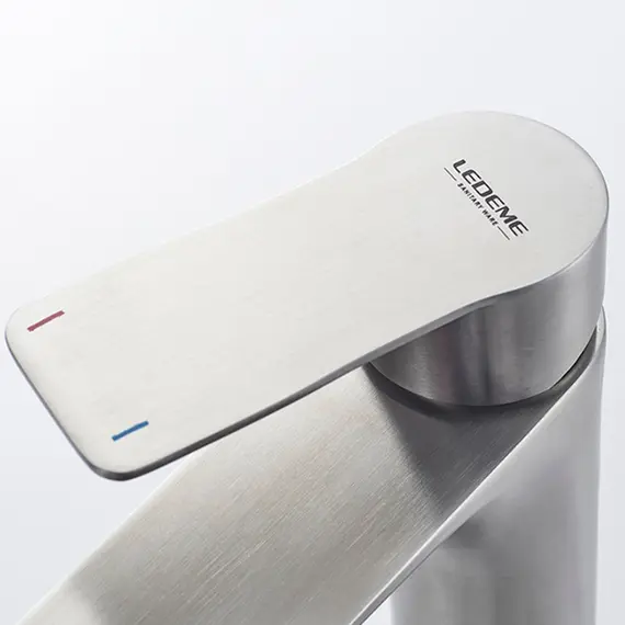 Смеситель для раковины Ledeme L71018 нержавеющая сталь, изображение 8