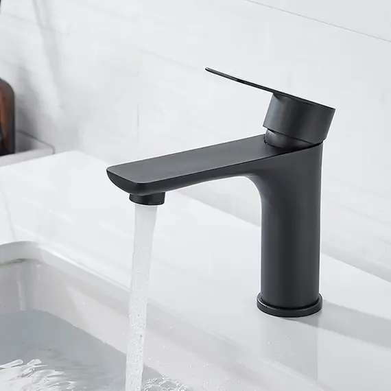 Смеситель для раковины Ledeme L71018B черный, изображение 3