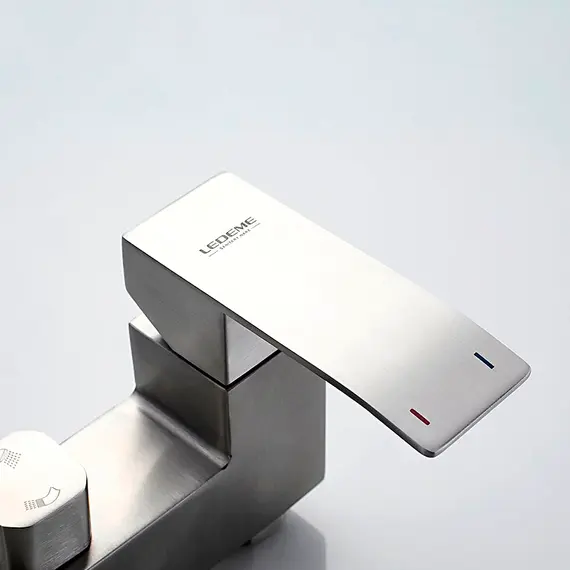 Смеситель для ванны Ledeme L73217 нержавеющая сталь, изображение 5