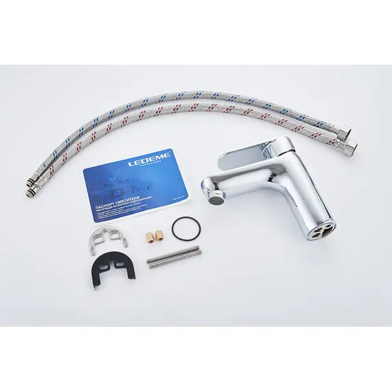 Смеситель для раковины Ledeme L1010 хром, изображение 12