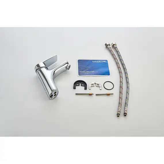 Смеситель для раковины Ledeme H40 L1040 хром, изображение 10