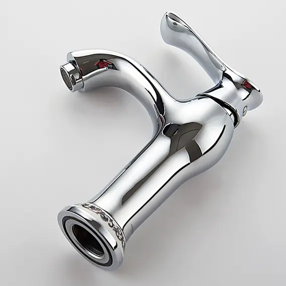 Смеситель для раковины Ledeme К L1041-2 хром керамика, изображение 3