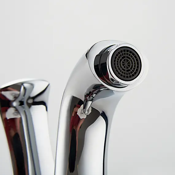 Смеситель для раковины Ledeme К L1041-2 хром керамика, изображение 5