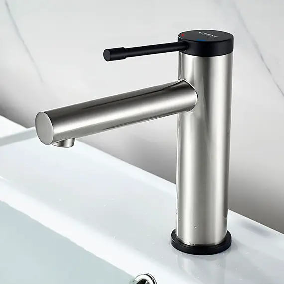 Смеситель для раковины Ledeme H47 L1047A суперсталь/черный, изображение 10