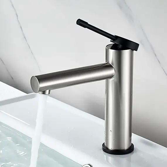 Смеситель для раковины Ledeme H47 L1047A суперсталь/черный, изображение 3