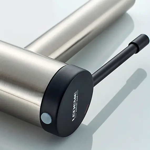 Смеситель для раковины Ledeme H47 L1047A суперсталь/черный, изображение 7