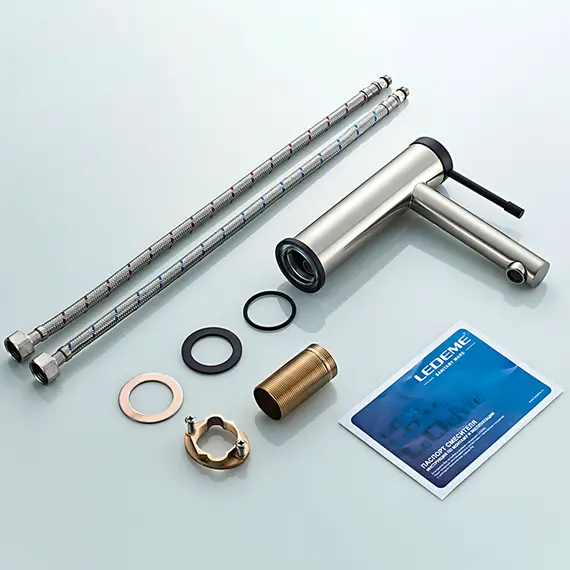 Смеситель для раковины Ledeme H47 L1047A суперсталь/черный, изображение 9