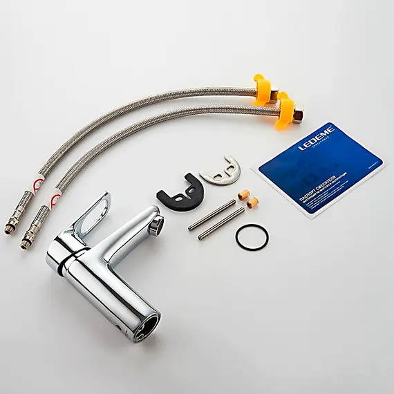 Смеситель для раковины Ledeme H49 L1049 хром, изображение 11