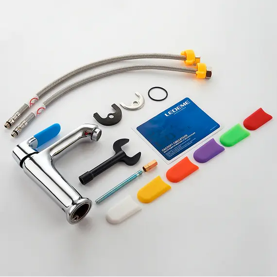 Смеситель для раковины Ledeme H53 L1053 хром, изображение 7