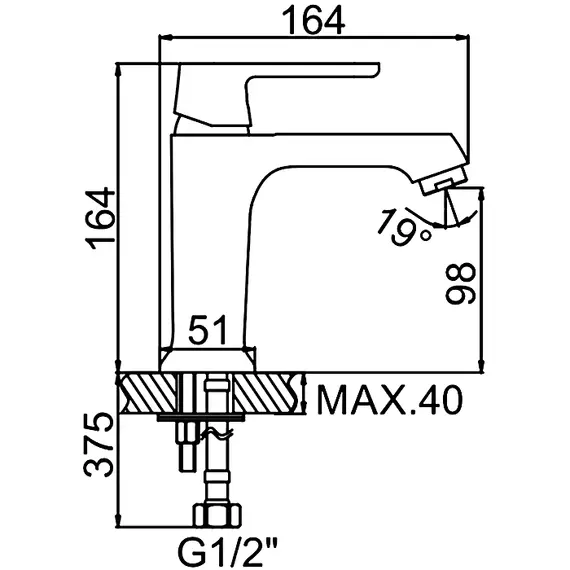 Смеситель для раковины Ledeme H53W L1053W белый/хром, изображение 2