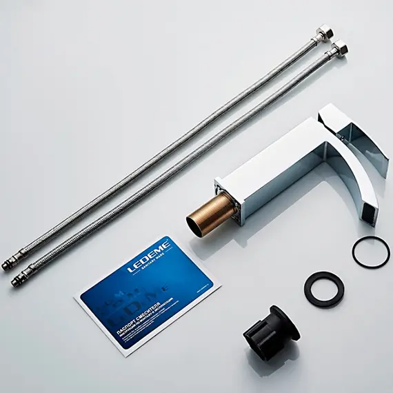 Смеситель для раковины Ledeme L1055-15 хром, изображение 8