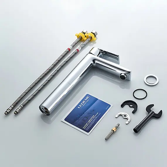 Смеситель для раковины Ledeme L1055-22 хром, изображение 8