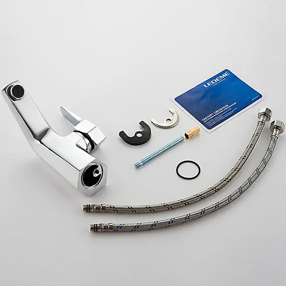 Смеситель для раковины Ledeme H59 L1059 хром, изображение 11