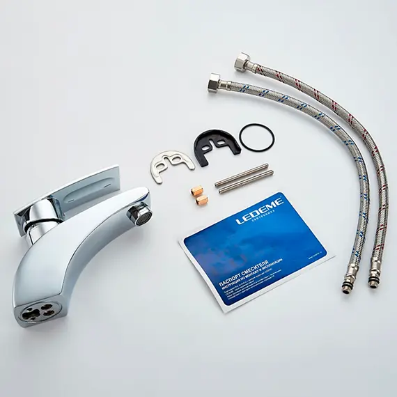 Смеситель для раковины Ledeme H70 L1070 хром, изображение 13