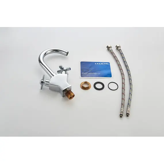 Смеситель для раковины Ledeme H84 L1084-2 хром, изображение 12