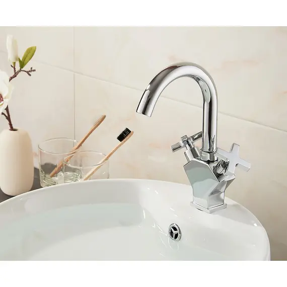 Смеситель для раковины Ledeme H84 L1084-2 хром, изображение 4