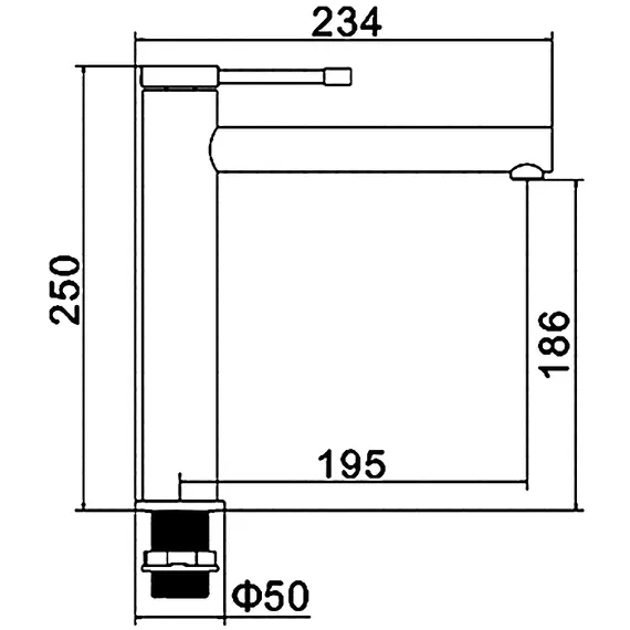 Смеситель для раковины Ledeme 7 L1147 хром, изображение 2