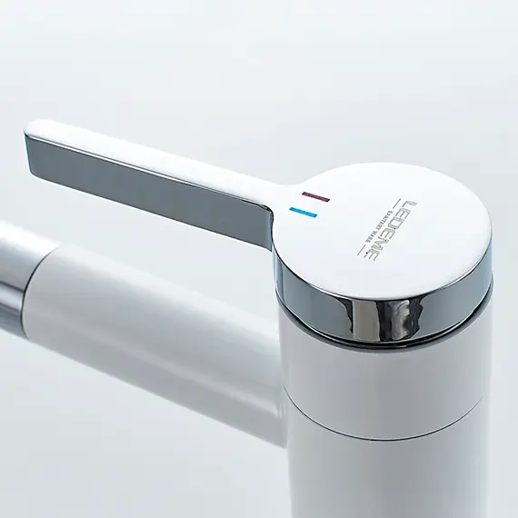 Смеситель для раковины Ledeme R L1152 низкий белый/хром, изображение 6