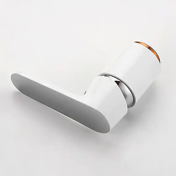 Смеситель на борт ванны Ledeme L1153W белый/хром, изображение 3