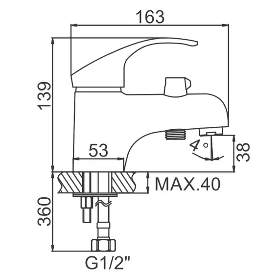 Смеситель с гигиеническим душем Ledeme H21 L1221 хром, изображение 2